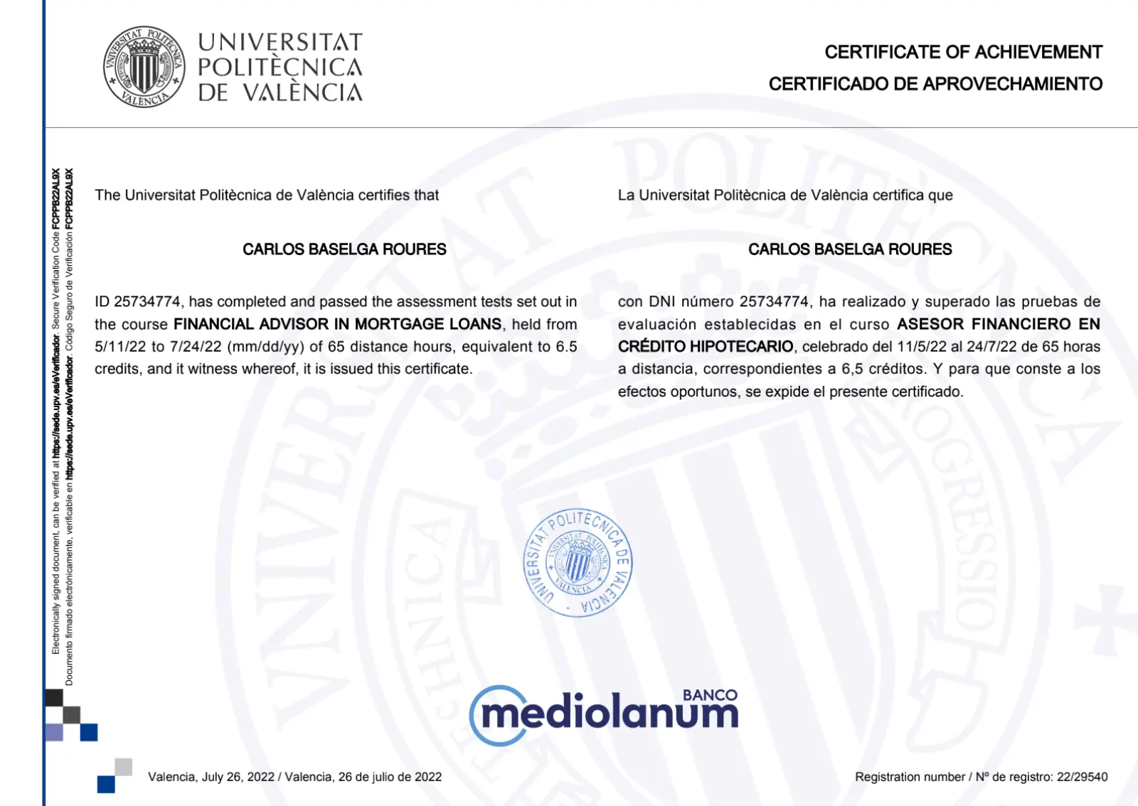 6 Certificado LCCI Carlos Baselga